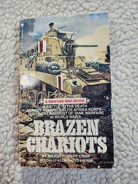 Brazen Chariots Robert Crisp Bantam Paperback WWII North Africa Tank Memoir